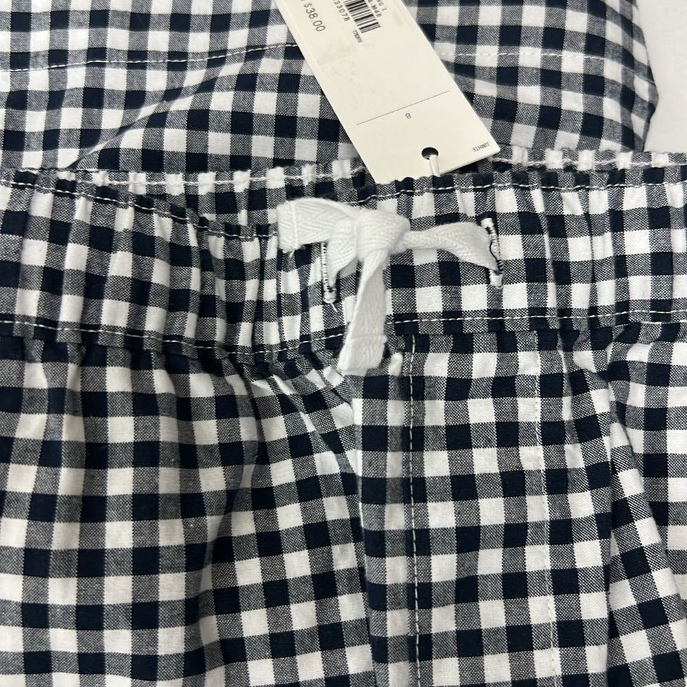 Janie and Jack 100049374 Black and white ingham Poplin Pull-On Short - Boy size - Picture 3 of 8